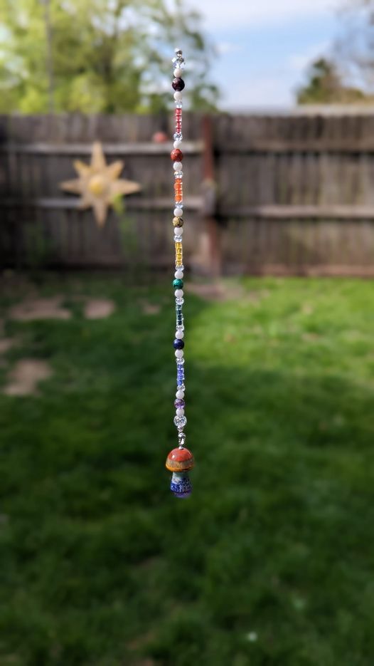 Suncatcher Chakra Mushroom