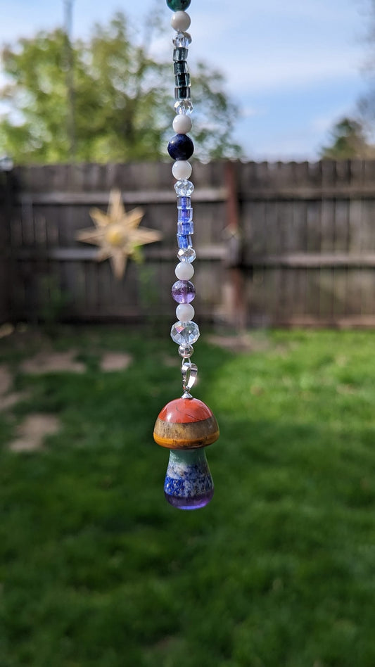 Suncatcher Chakra Mushroom