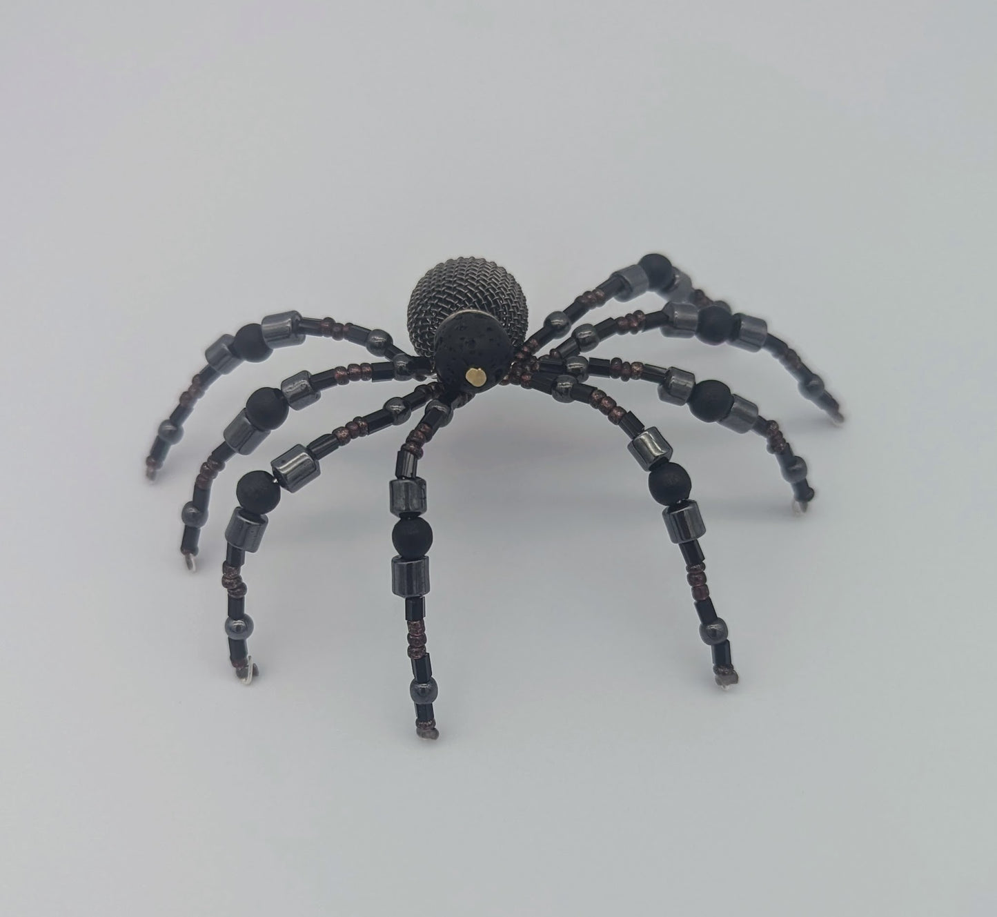 Christmas Spider Black Lava Stone