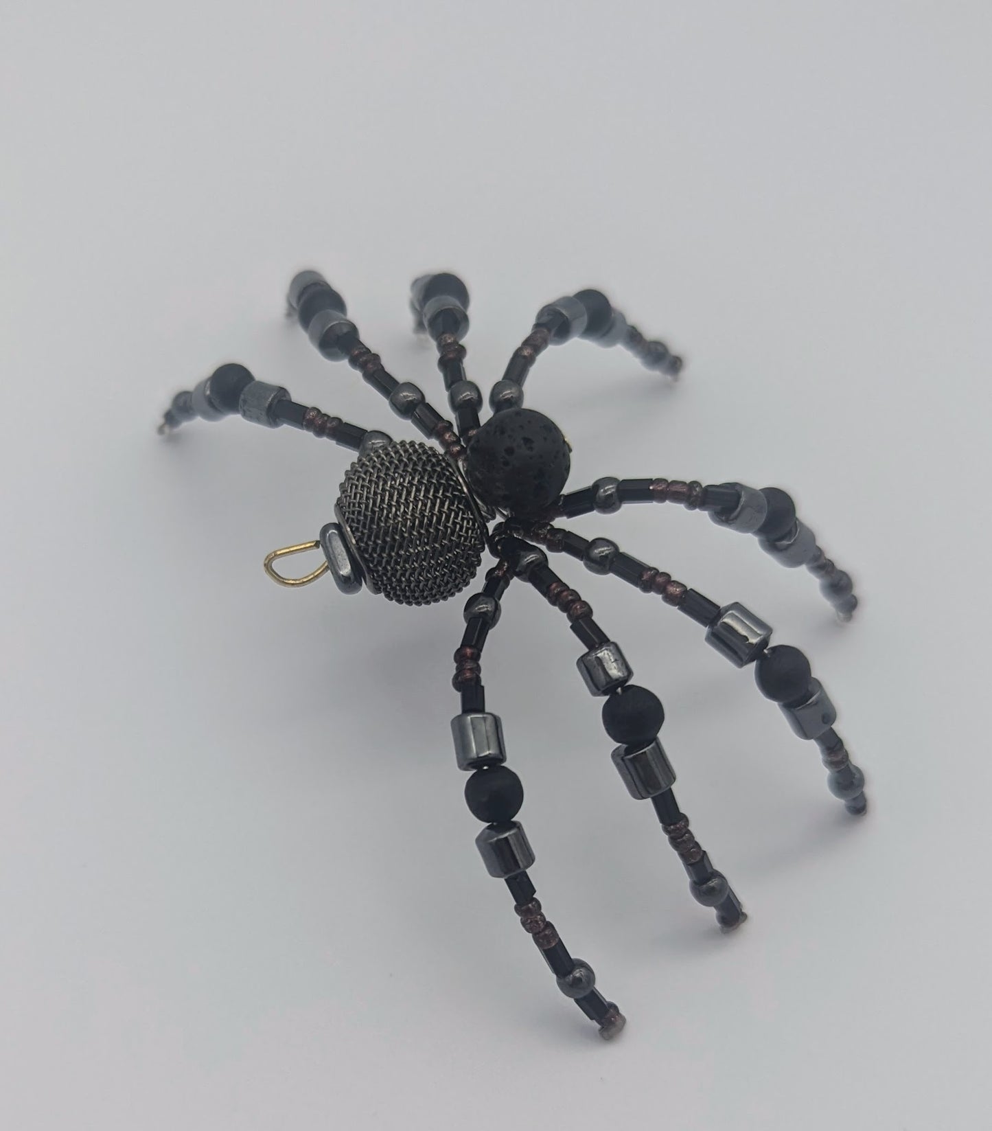 Christmas Spider Black Lava Stone