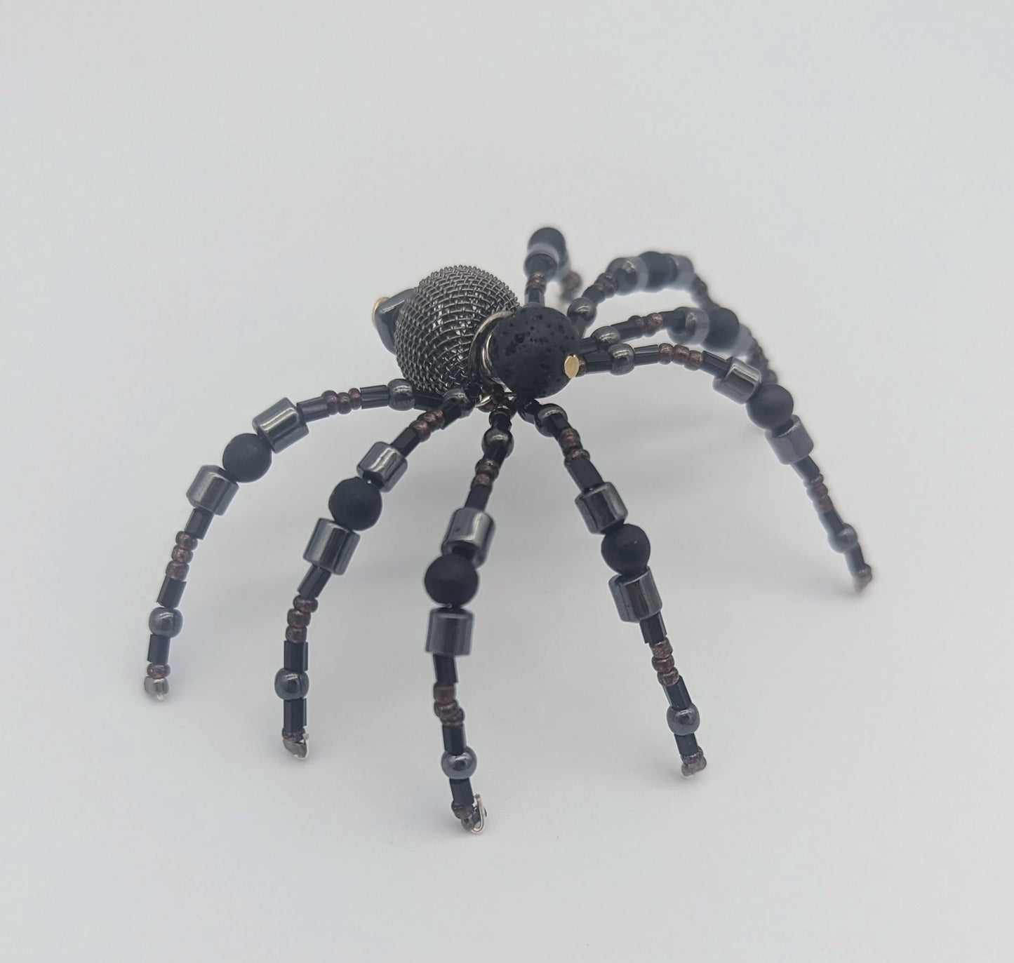 Christmas Spider Black Lava Stone