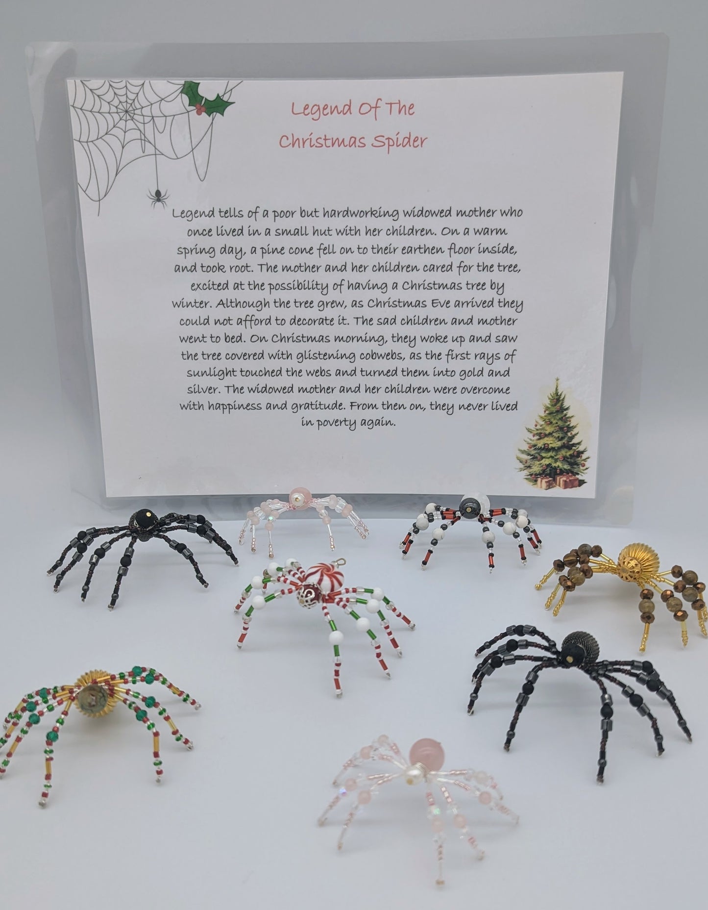 Christmas Spider Black Lava Stone